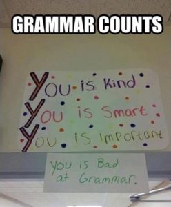 bad grammar cv writing